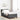 Pat cu arcuri cu headboard Gri închis 90 x 200 cm țesătură