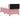 Pat cu arcuri cu headboard Roz 90 x 200 cm Catifea