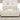 Pat cu arcuri cu headboard Crem 200 x 200 cm țesătură