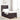 Pat cu arcuri cu headboard Maro închis 80 x 200 cm țesătură