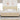 Pat cu arcuri cu headboard Crem 200 x 200 cm țesătură