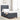Pat cu arcuri cu headboard Gri închis 200 x 90 cm Catifea