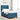 Pat cu arcuri cu headboard Albastru închis 200 x 100 cm Catifea