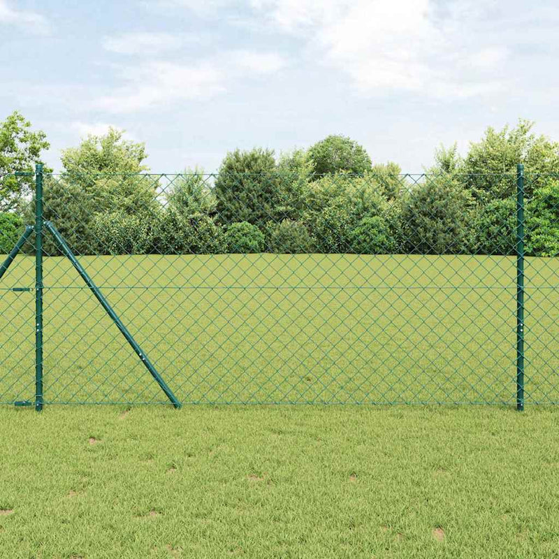 Gard de legătură cu fixare la sol 10 x 1,2 m Verde Plasă