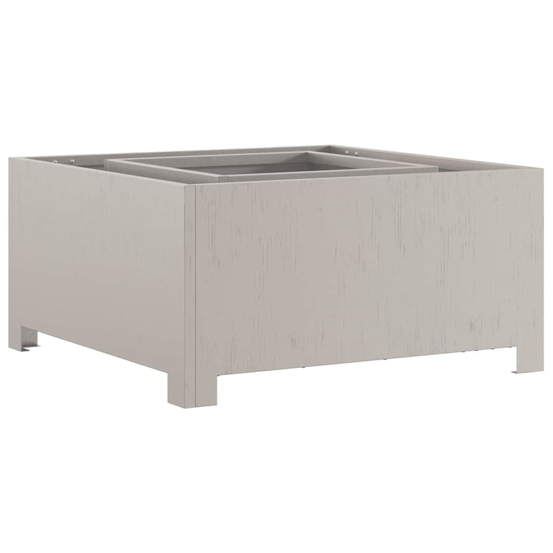 Bol de foc Ruginit 60 x 60 x 30 cm Oțel rezistent de intemperii