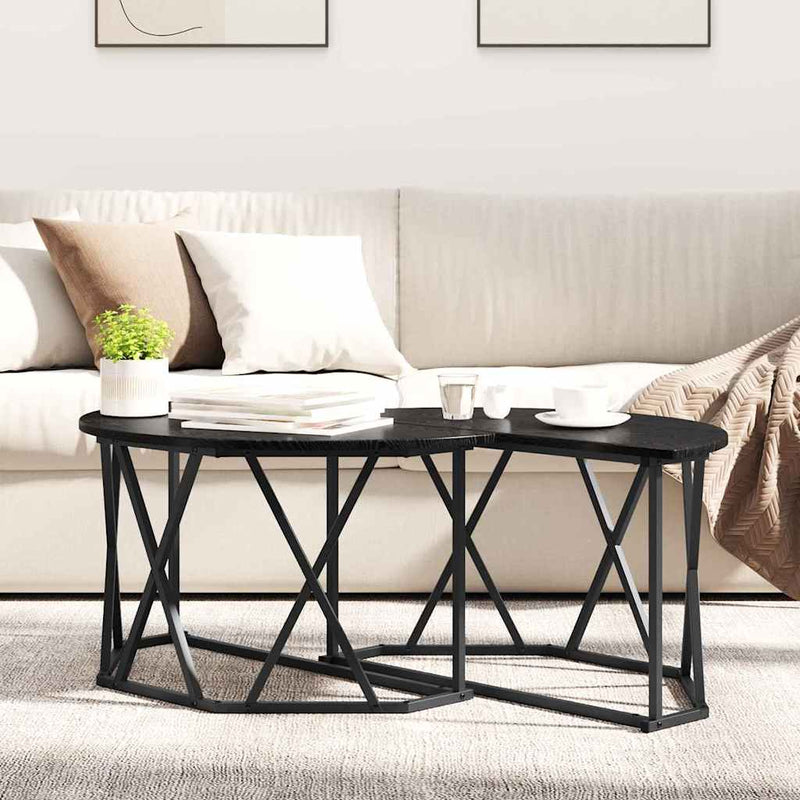 Masă de cafea Stejar Negru 80 x 80 x 42 cm