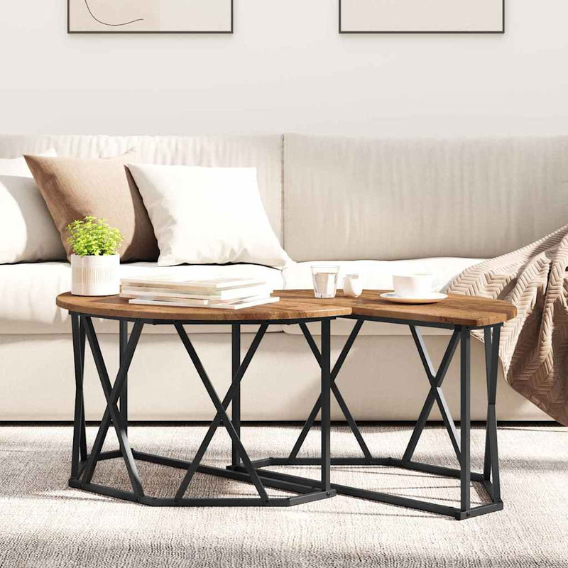 Masă de cafea Lemn Vechi 80 x 80 x 42 cm