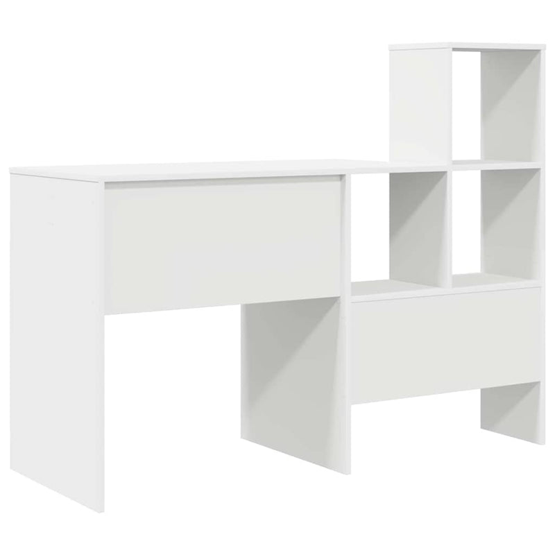 Birou Alb Lemn prelucrat 131,5 x 50 x 106,5 cm