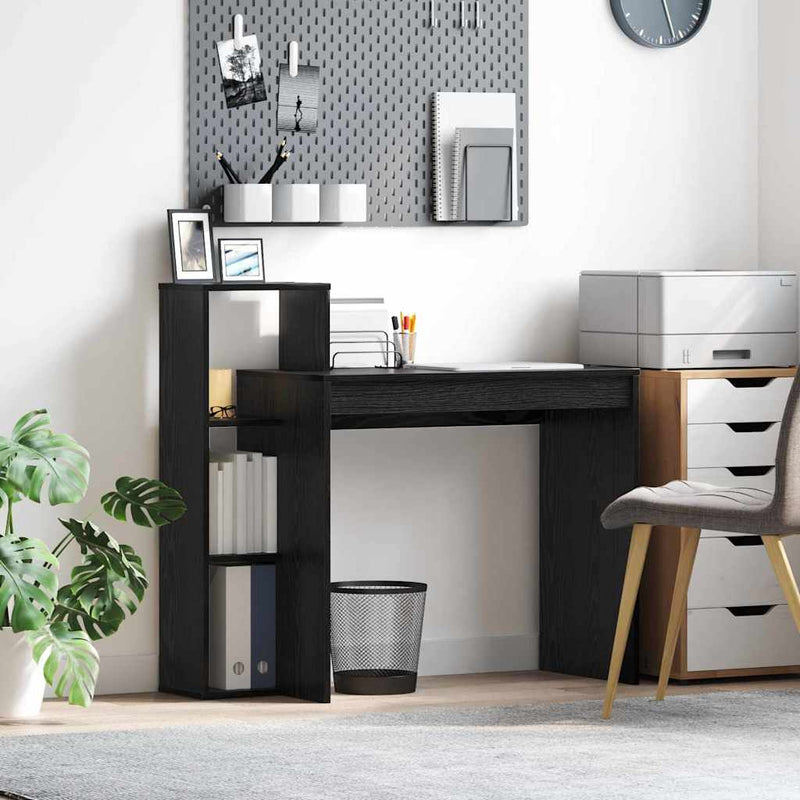 Birou Stejar Negru Lemn prelucrat 100 x 40 x 90 cm