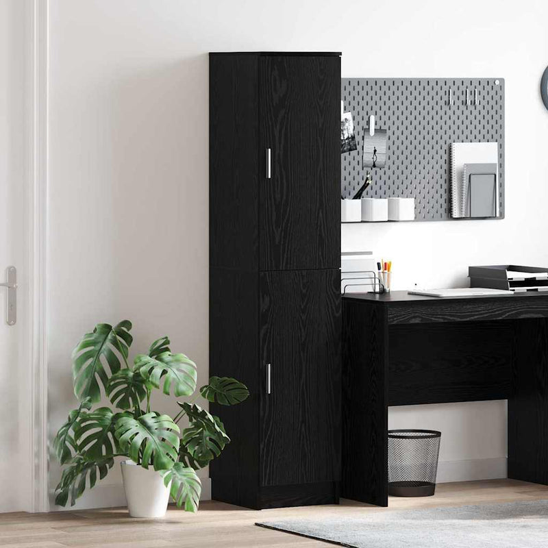 Bufet Stejar Negru 35 x 39 x 168 cm