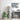 Bufet Gri din beton 31.5 x 32 x 122.5 cm
