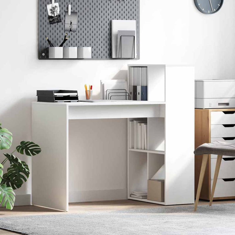 Birou Alb Lemn prelucrat 108 x 55 x 103.5 cm