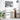 Birou Alb Lemn prelucrat 90 x 37.5 x 75 cm