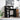 Birou Stejar Negru Lemn prelucrat 90 x 48 x 101,5 cm