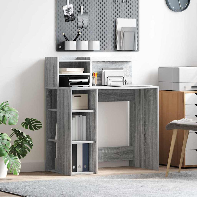 Birou Gri Sonoma Lemn prelucrat 90 x 48 x 101,5 cm