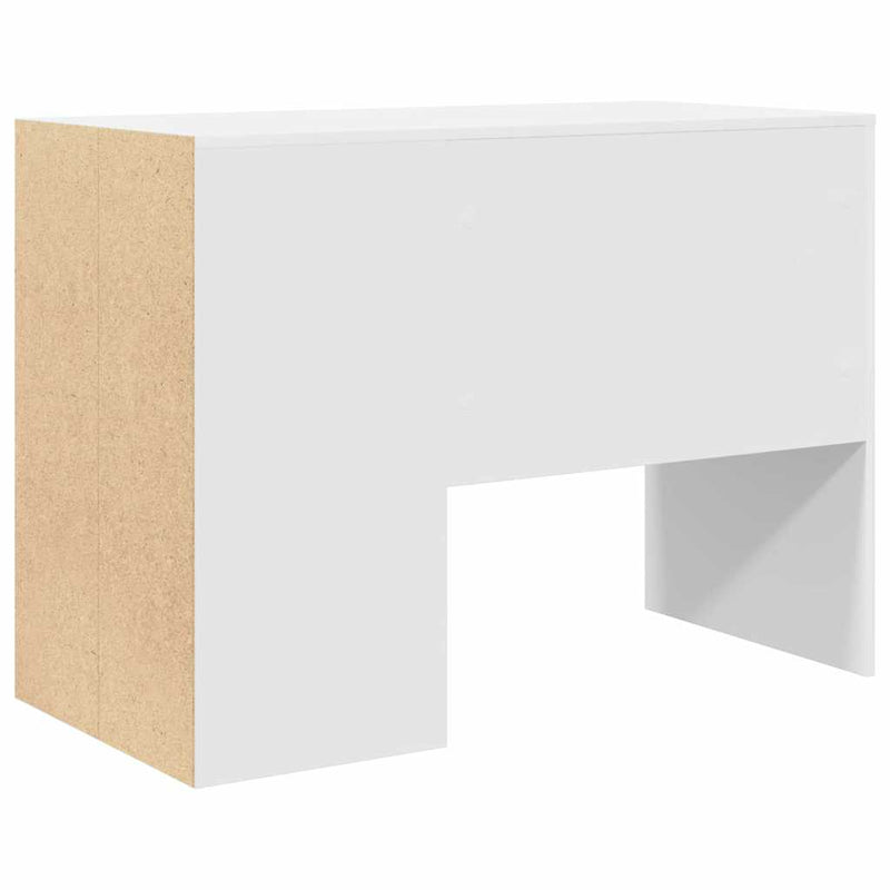 Birou Alb Lemn prelucrat 102 x 50 x 75 cm