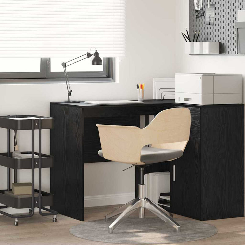 Birou Stejar Negru Lemn prelucrat 102 x 50 x 75 cm