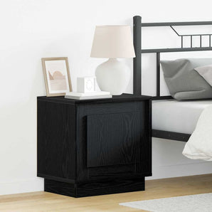 Dulap de noapte Negru 44 x 34,5 x 45 cm Lemn prelucrat