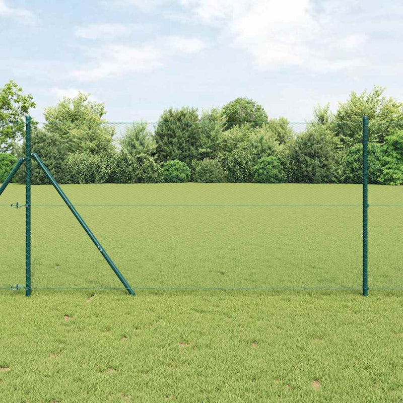 Fixare pentru gard hexagonal 25 x 1,4 m Oțel cu strat de PVC