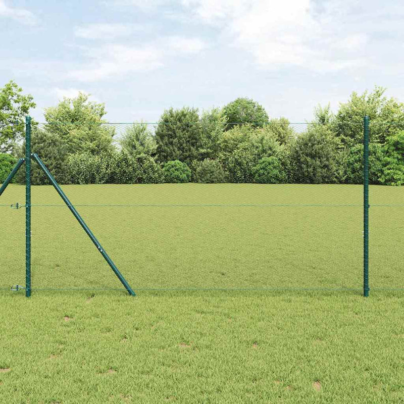 Fixare pentru gard hexagonal 50 x 1 m Oțel cu strat de PVC
