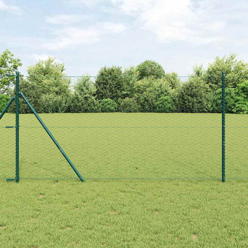 Fixare pentru gard hexagonal 100 x 1,4 m Oțel cu strat de PVC