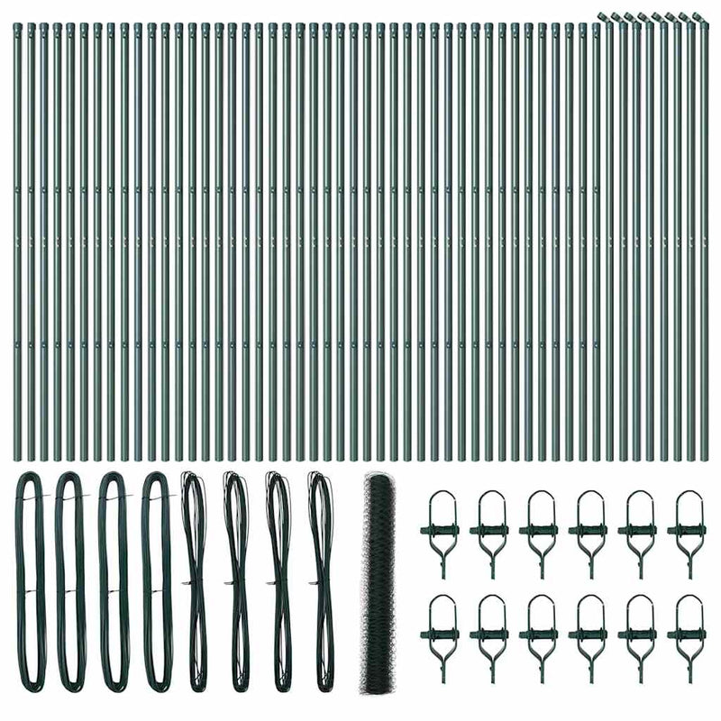 Fixare pentru gard hexagonal 100 x 1,4 m Oțel cu strat de PVC