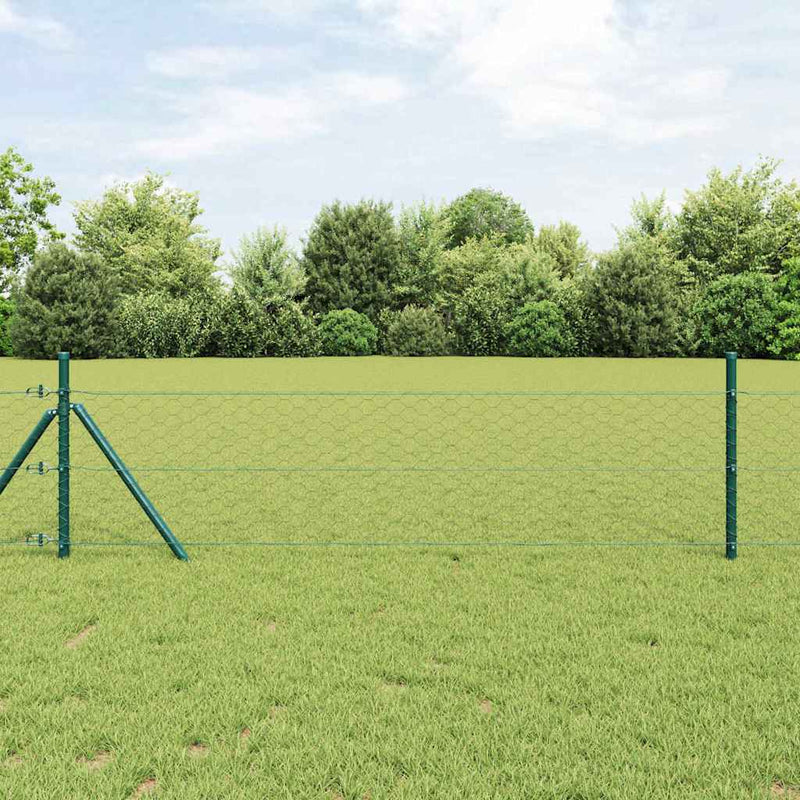 Fixare pentru gard hexagonal 50 x 0,8 m Oțel cu strat de PVC