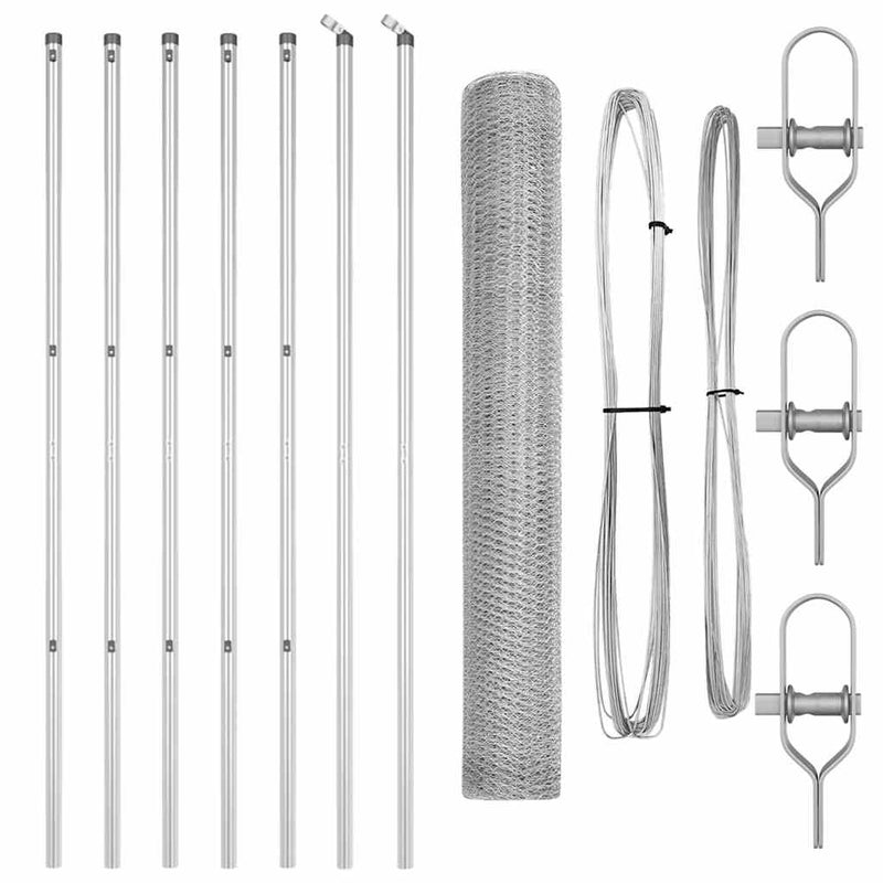 Fixare pentru gard hexagonal 10 x 1,2 m Oțel Galvanizat Plasă