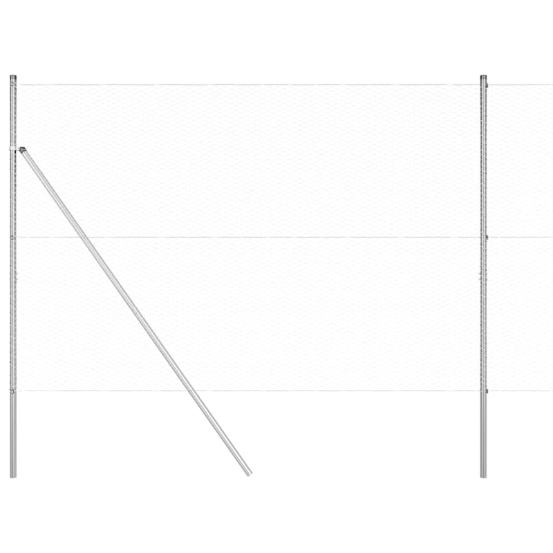 Fixare pentru gard hexagonal 10 x 1,5 m Oțel Galvanizat Plasă