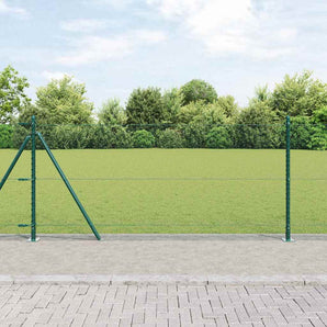 Gard hexagonal cu bază din beton 10 x 1 m Oțel cu strat de PVC