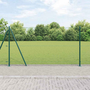 Gard hexagonal cu bază din beton 50 x 1,2 m Verde Plasă