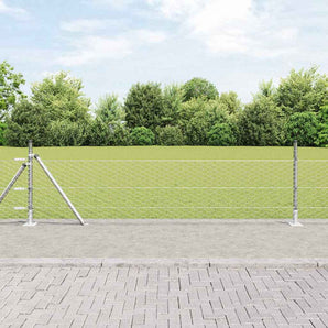 Gard hexagonal cu bază din beton 100 x 0,4 m Oțel Galvanizat