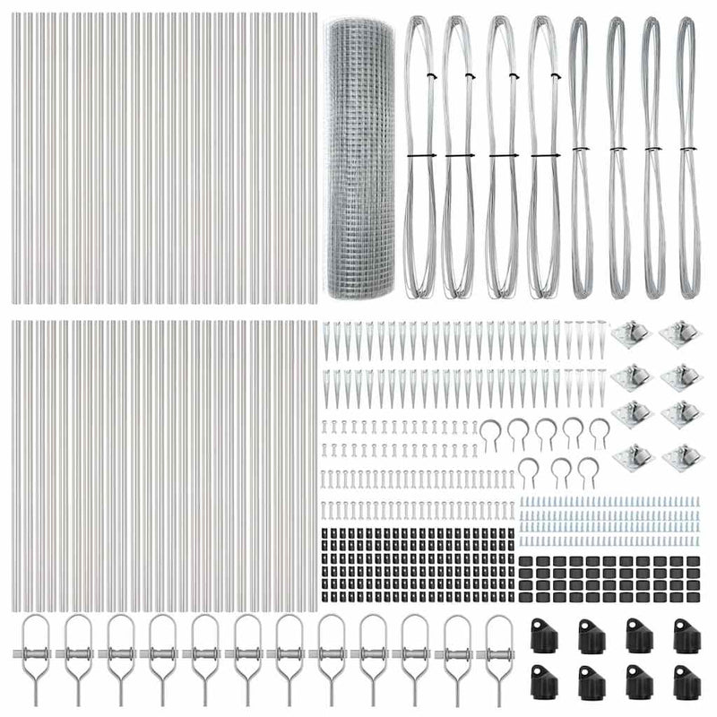 Gard de sârmă sudată cu țepi 100 x 0,6 m Oțel Galvanizat Plasă
