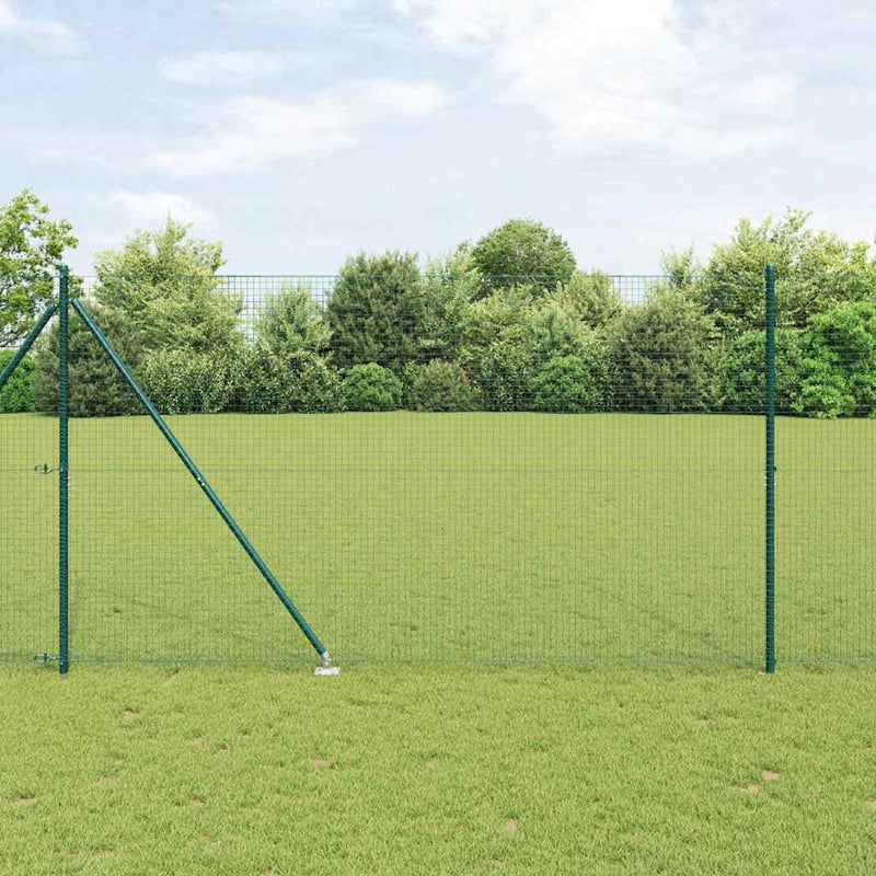 Gard de sârmă sudată cu țepi 25 x 1,5 m Oțel acoperit cu PVC