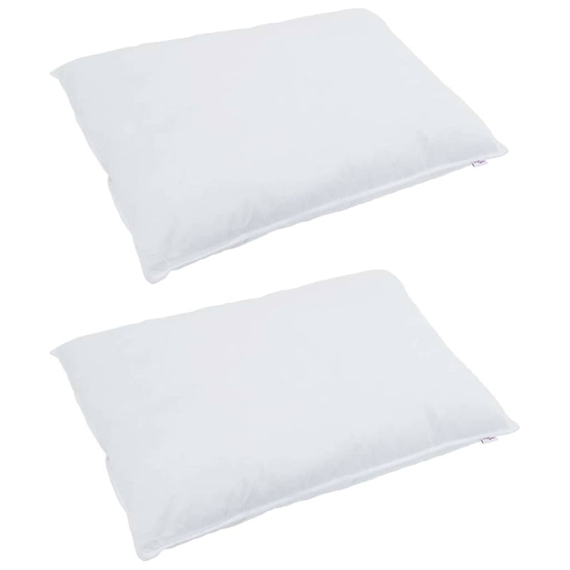 Pernă 2 buc. 60 x 80 cm Pene Alb