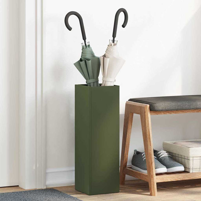 Stand pentru Umbrele de Plouă Oliv 15,5 x 15,5 x 49 cm Oțel