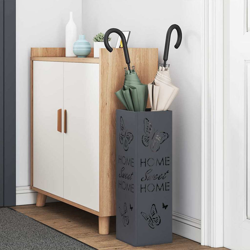 Stand pentru Umbrele de Plouă Antracit 15,5 x 15,5 x 49 cm Oțel
