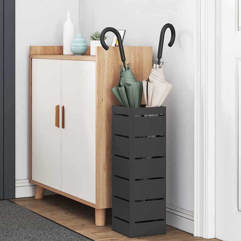 Stand pentru Umbrele de Plouă Negru 15,5 x 15,5 x 49 cm Oțel