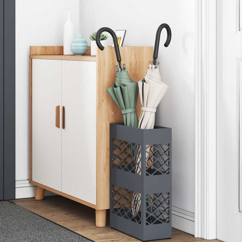 Stand pentru Umbrele de Plouă Antracit 28 x 12 x 41 cm Oțel