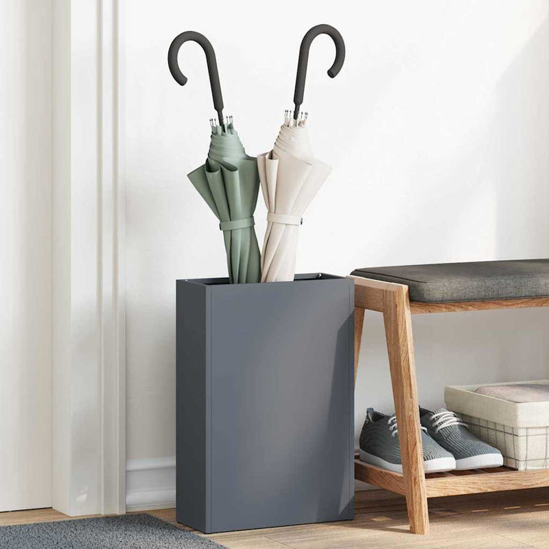 Stand pentru Umbrele de Plouă Antracit 28 x 12 x 41 cm Oțel