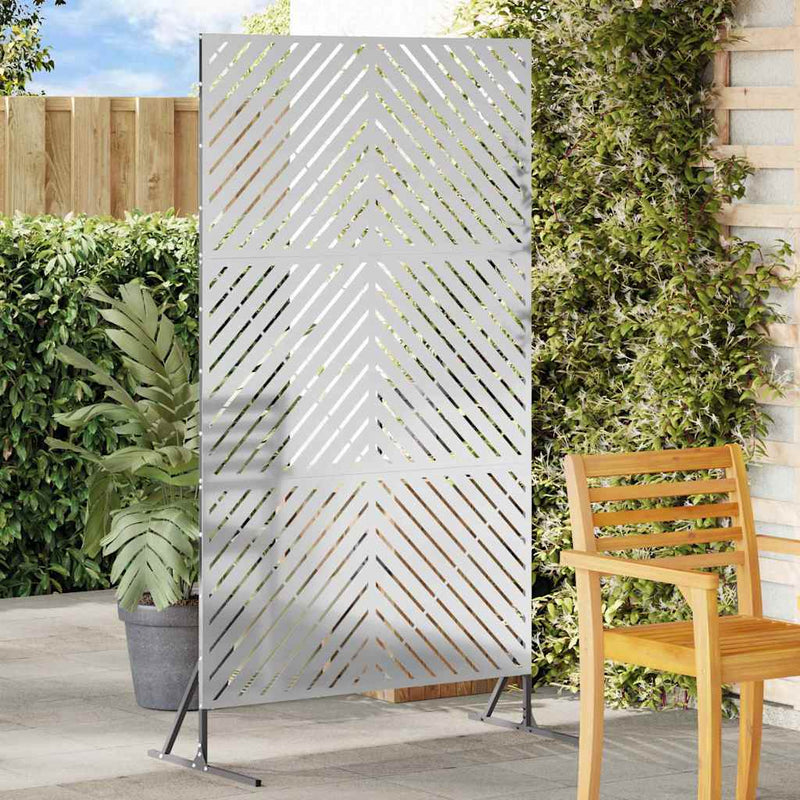 Ecran de intimitate 100 x 50 x 180 cm Oțel Galvanizat Argintiu