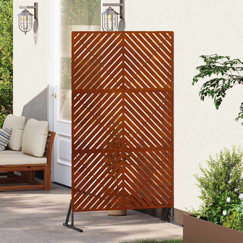Ecran de intimitate 100 x 50 x 180 cm Ruginit