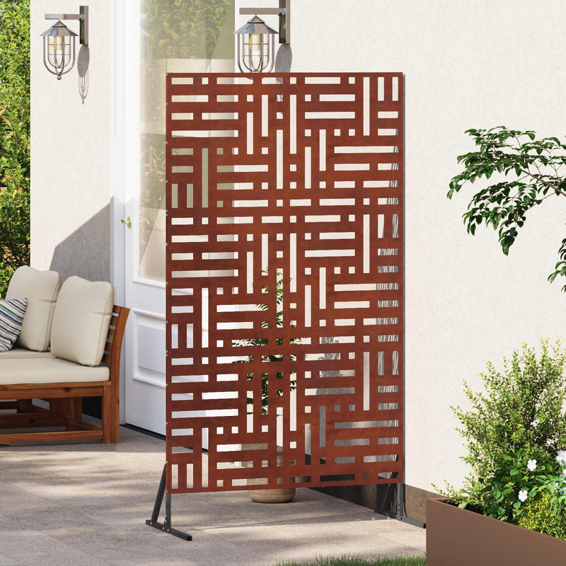 Ecran de intimitate 100 x 50 x 180 cm Ruginit