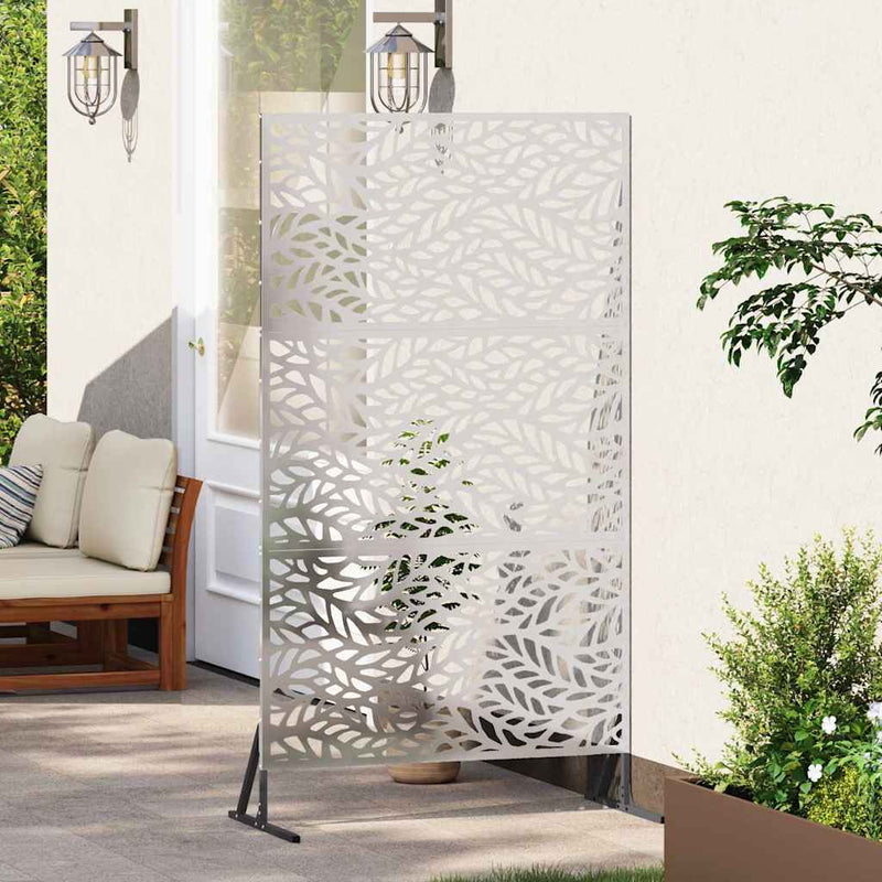 Ecran de intimitate 100 x 50 x 180 cm Oţel inoxidabil Argintiu
