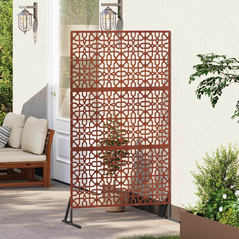 Ecran de intimitate 100 x 50 x 180 cm Ruginit
