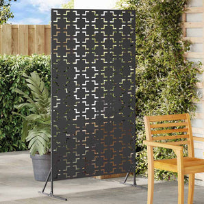 Ecran de intimitate 100 x 50 x 180 cm Oțel Negru