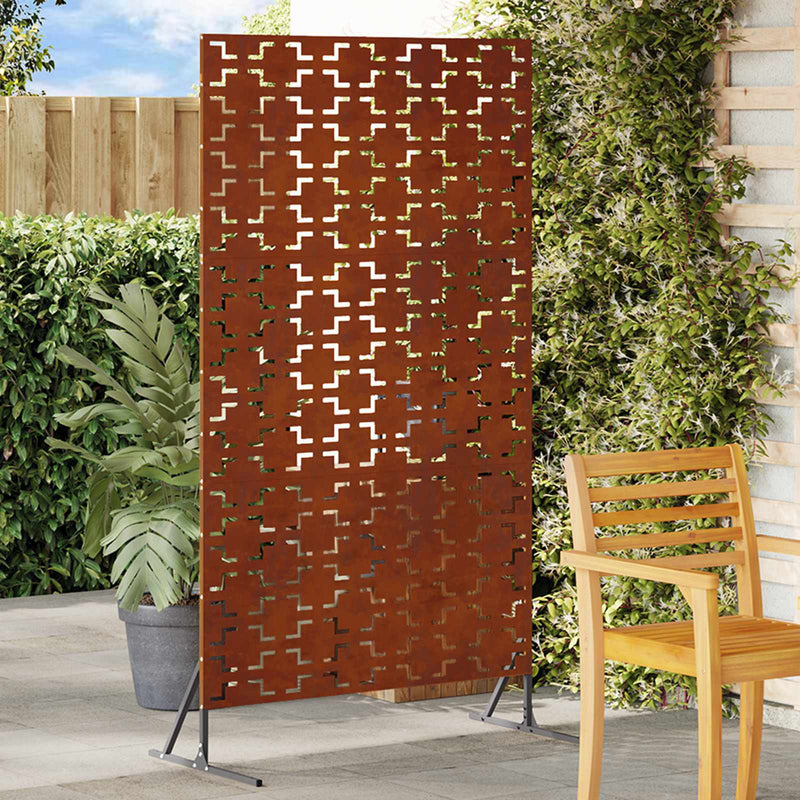 Ecran de intimitate 100 x 50 x 180 cm Ruginit