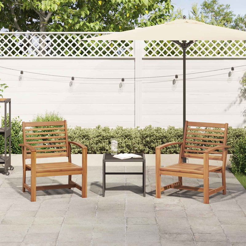 Scaun 2 Bucată Maro 65 x 60 x 76,5 cm Lemn solid de tec