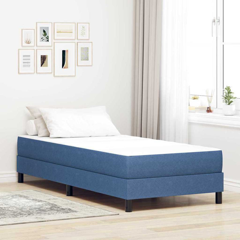 Saltea de pat cu saltea albastru 100 x 200 cm țesătură