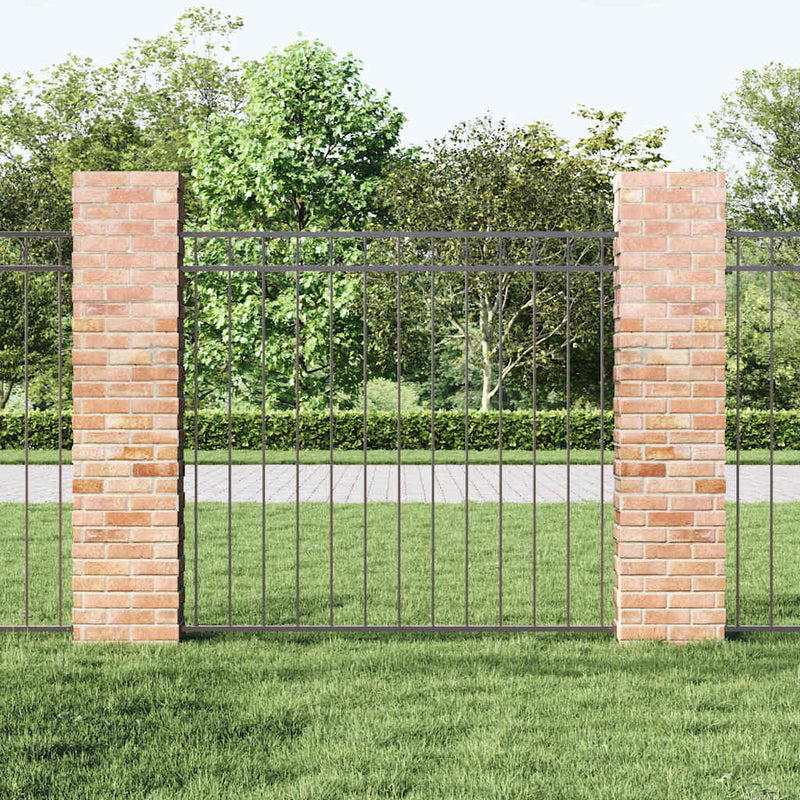 Element de gard ASSEN 163 x 120 cm Oțel Gri